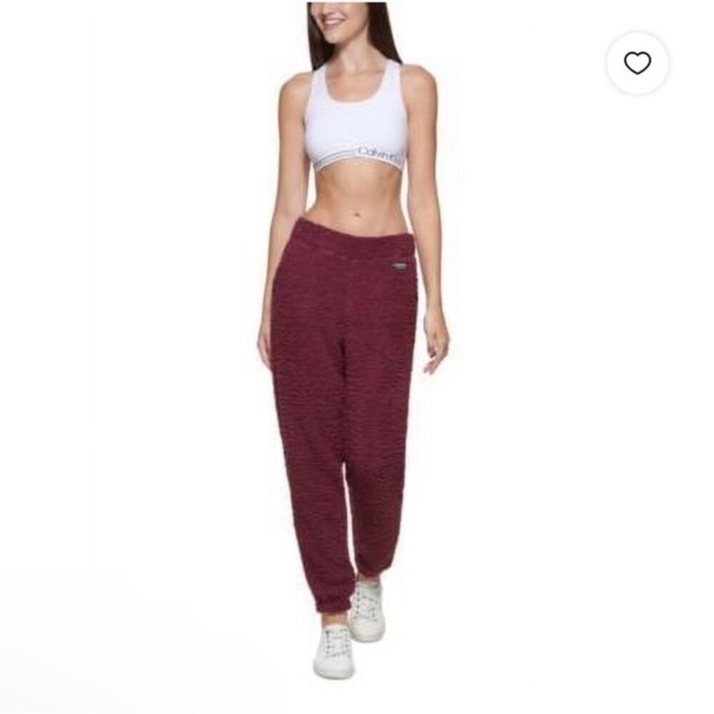 Calvin Klein fuzzy joggers Sz L